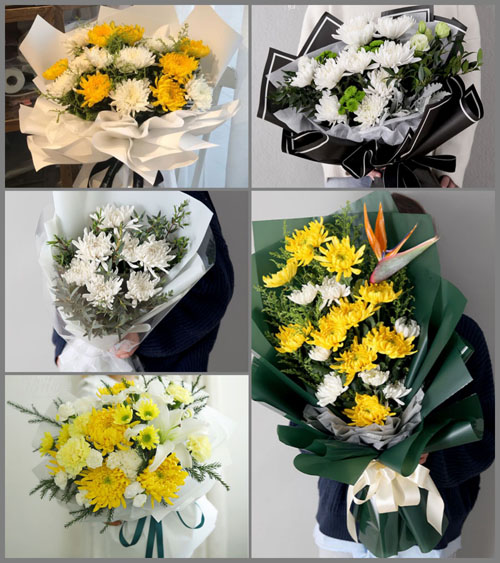 山西长治屯留县上莲开发区老马背村白事花束代送
